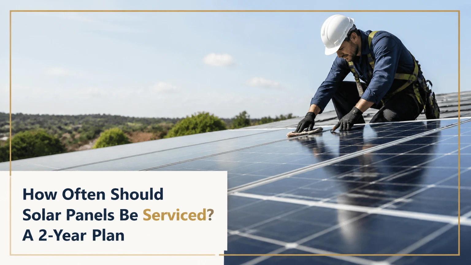 how often should solar panels be serviced