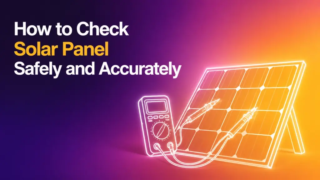 How to Check Solar Panel Safely and Accurately