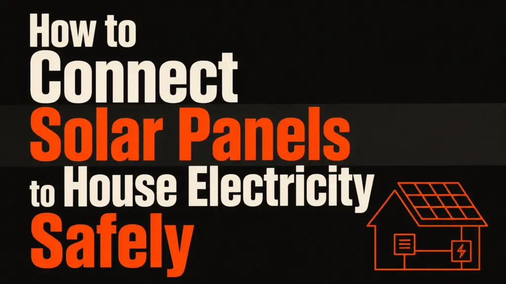 How to Connect Solar Panels to House Electricity Safely