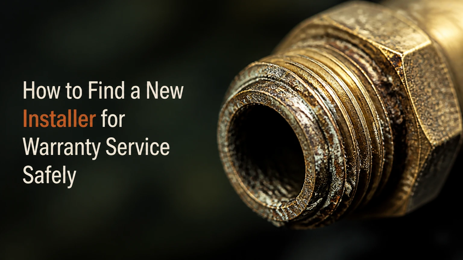 how to find a new installer for warranty service