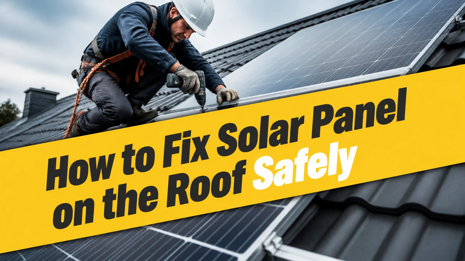 How to Fix Solar Panel on the Roof Safely