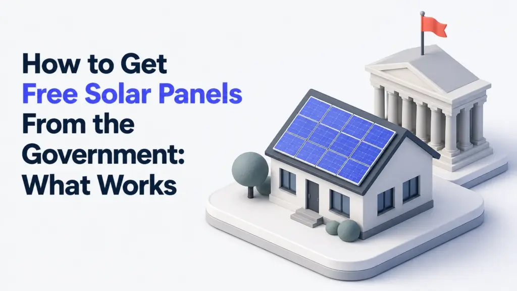 how to get free solar panels from the government