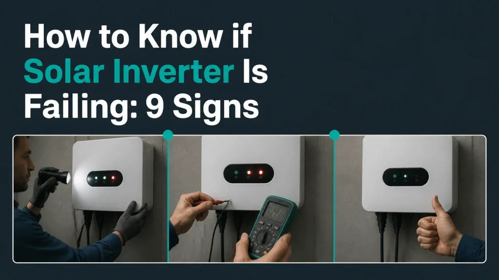 how to know if solar inverter is failing