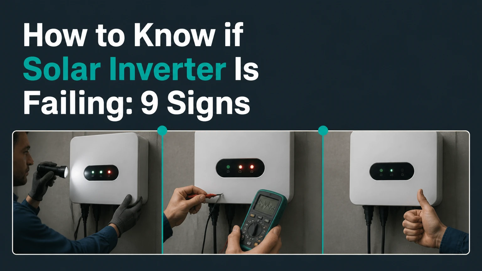 how to know if solar inverter is failing