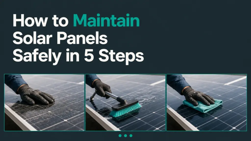 How to Maintain Solar Panels Safely in 5 Steps