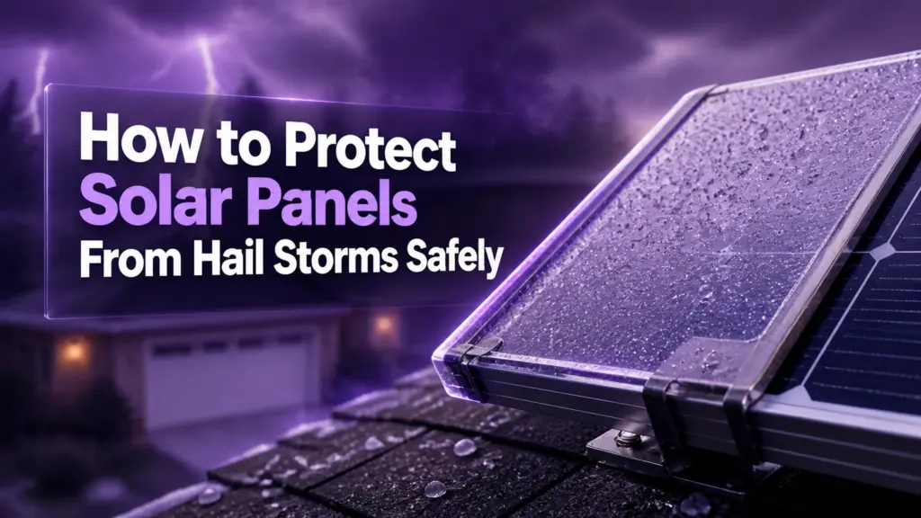 how to protect solar panels from hail storms