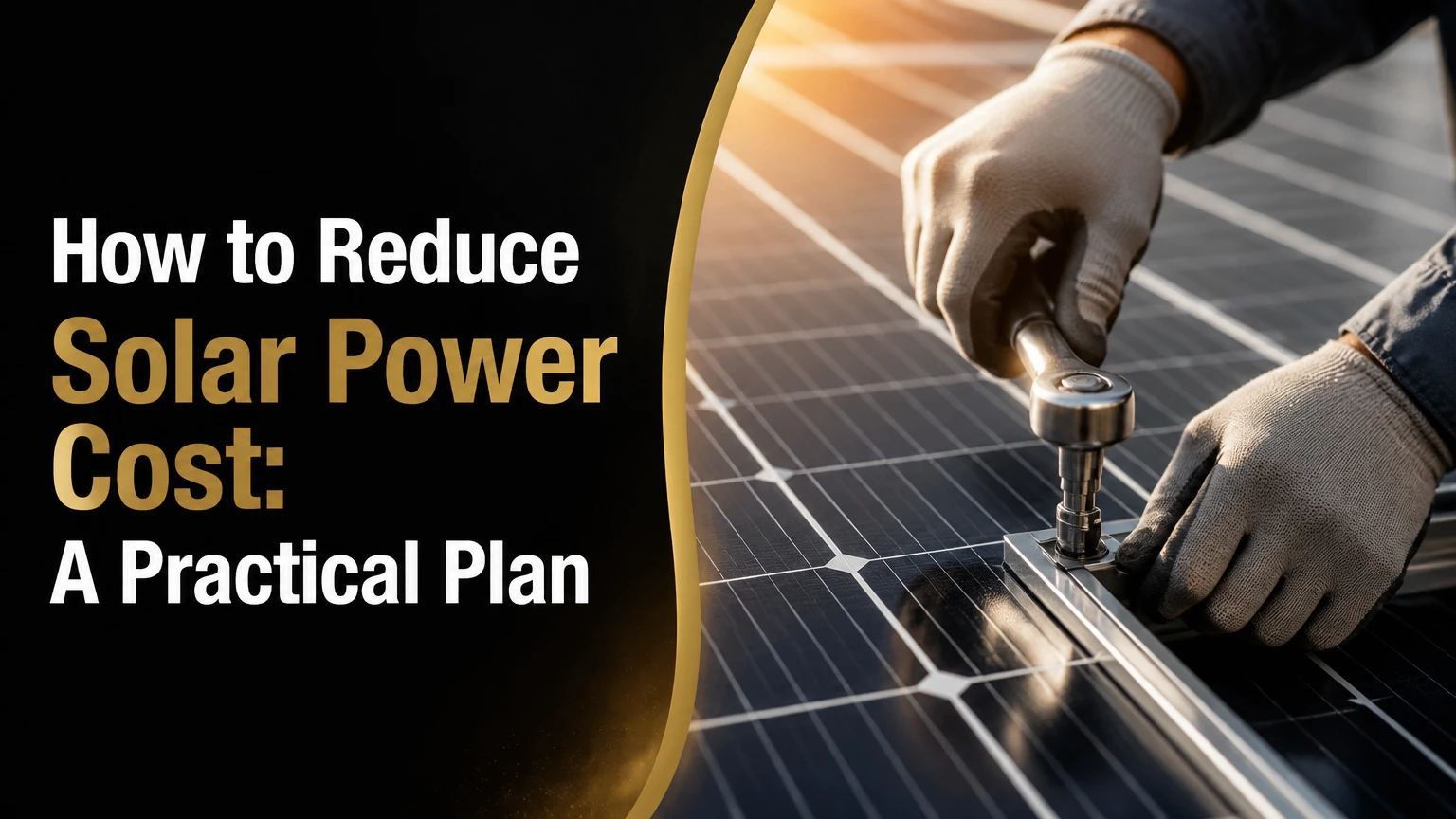 how to reduce solar power cost