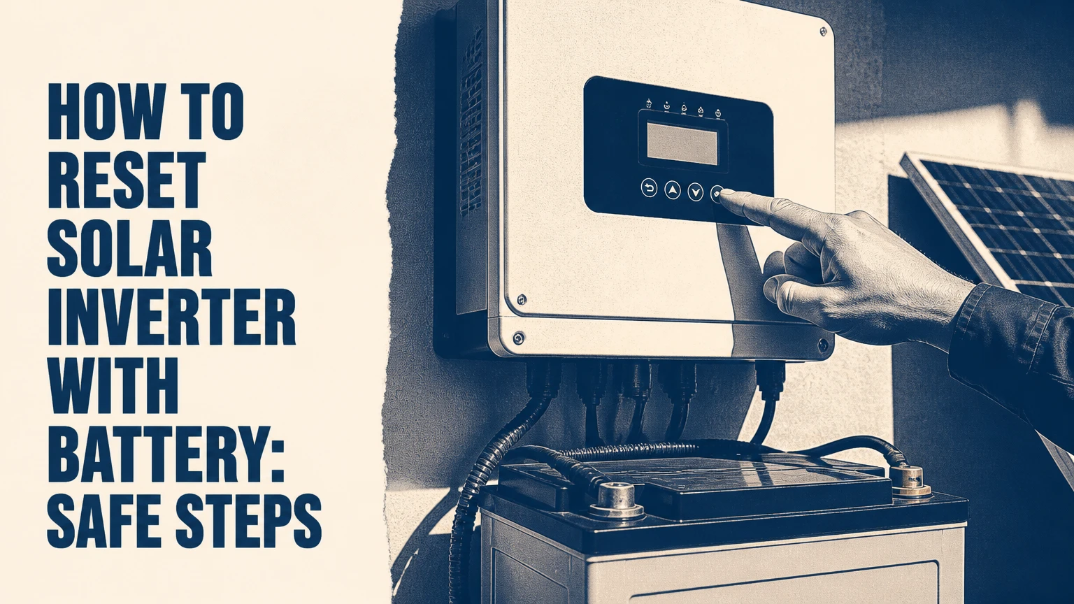 How to Reset Solar Inverter With Battery: Safe Steps