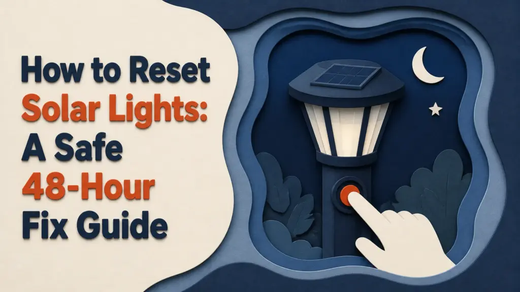 How to Reset Solar Lights: A Safe 48-Hour Fix Guide