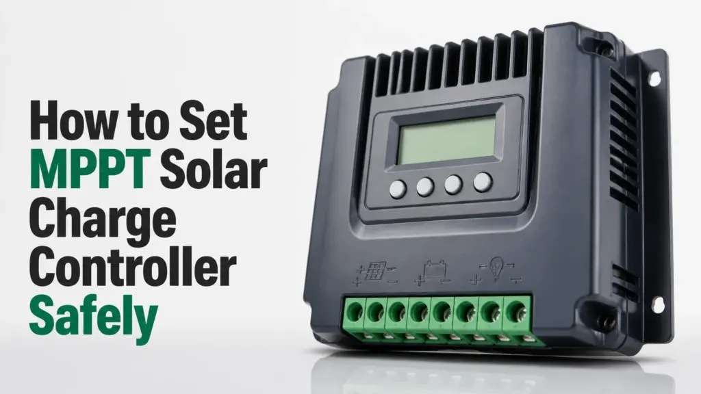 how to set mppt solar charge controller