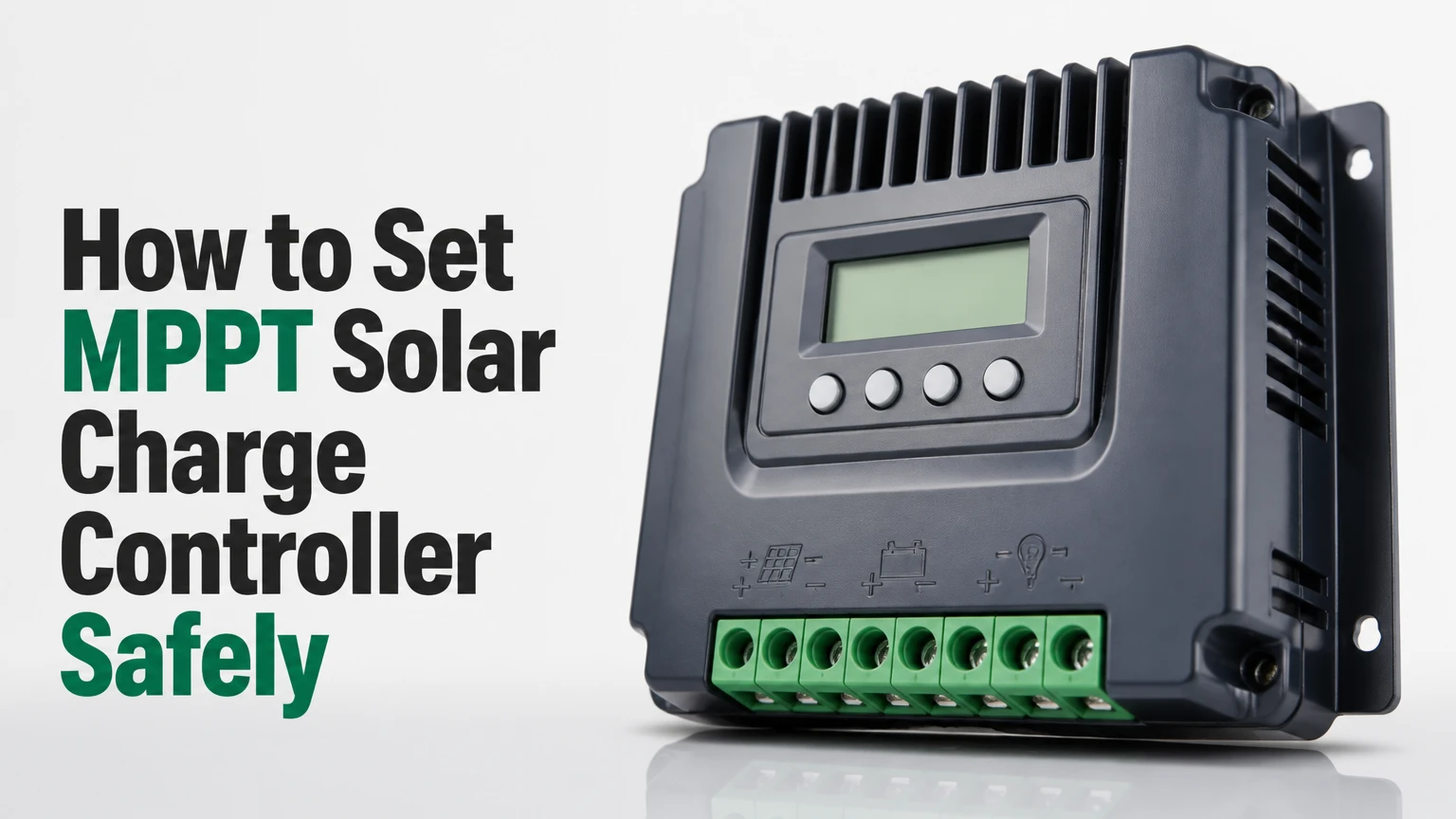how to set mppt solar charge controller