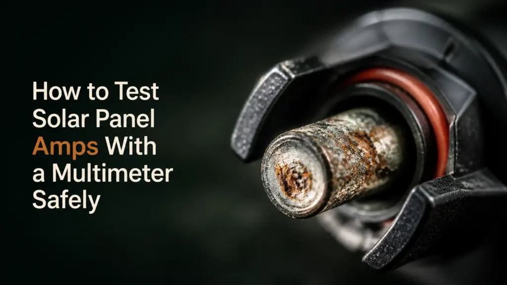 How to Test Solar Panel Amps With a Multimeter Safely