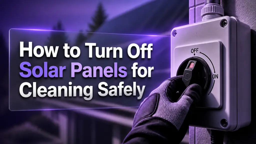 How to Turn Off Solar Panels for Cleaning Safely
