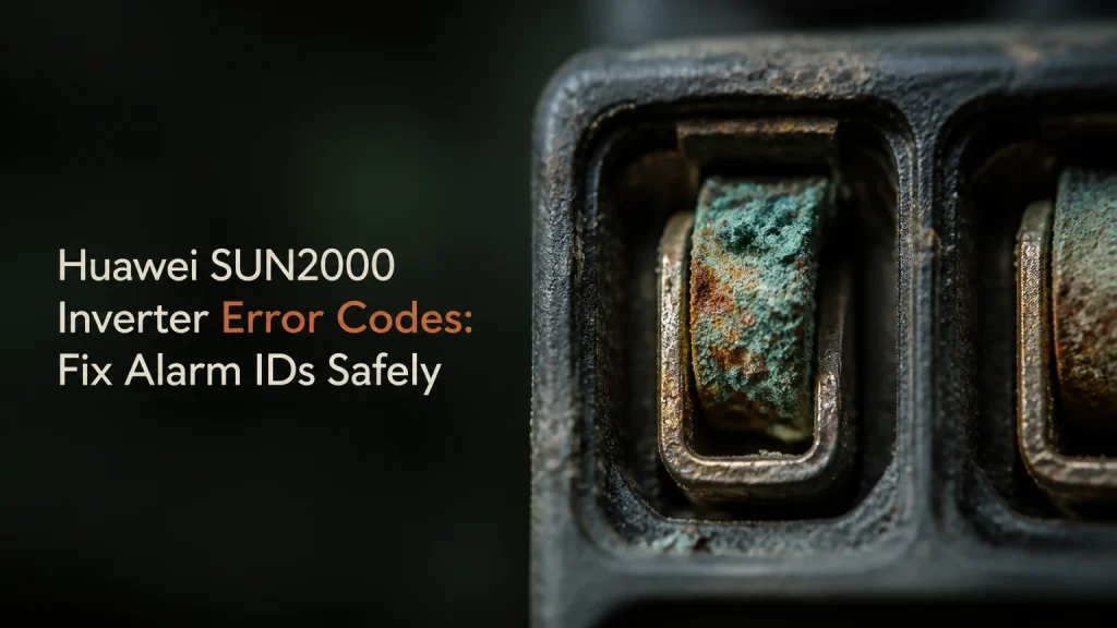 huawei sun2000 inverter error codes