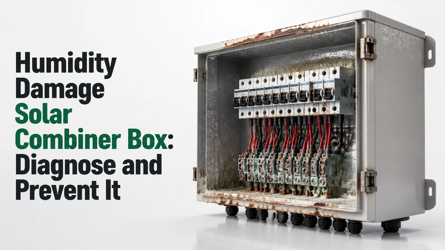 humidity damage solar combiner box