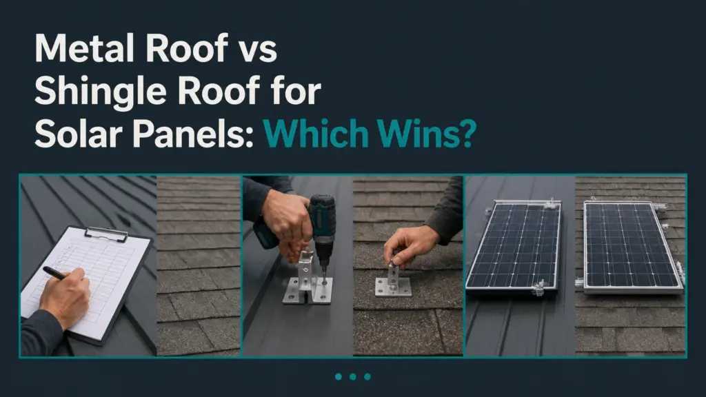 metal roof vs shingle roof for solar panels