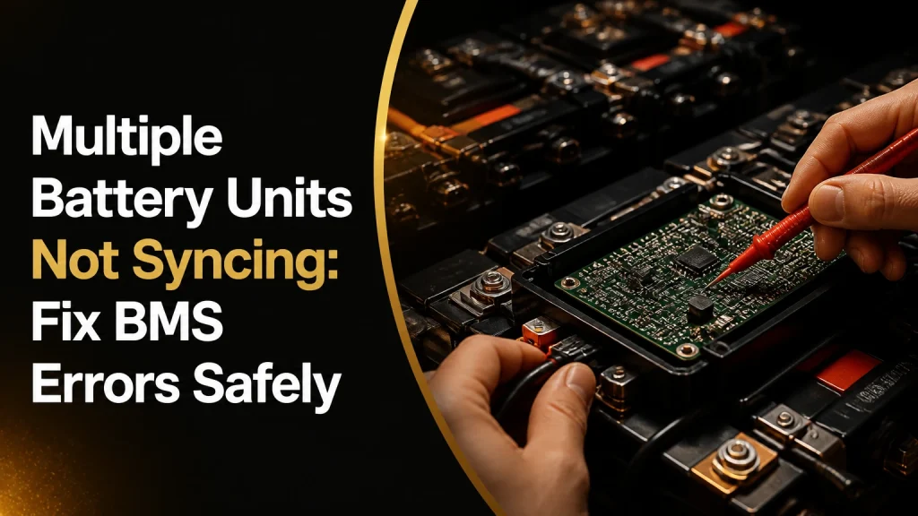 multiple battery units not syncing