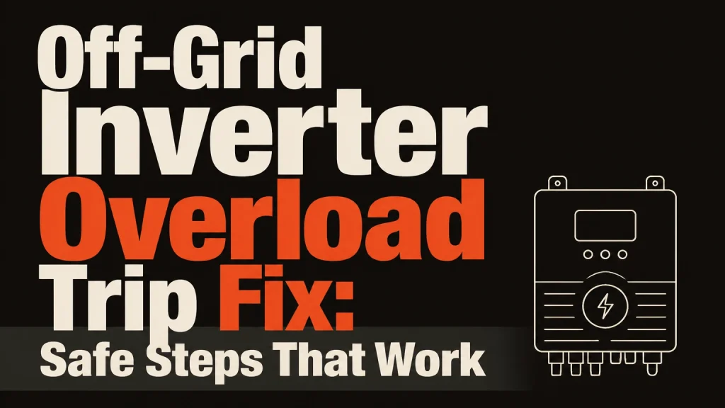 off grid inverter overload trip fix