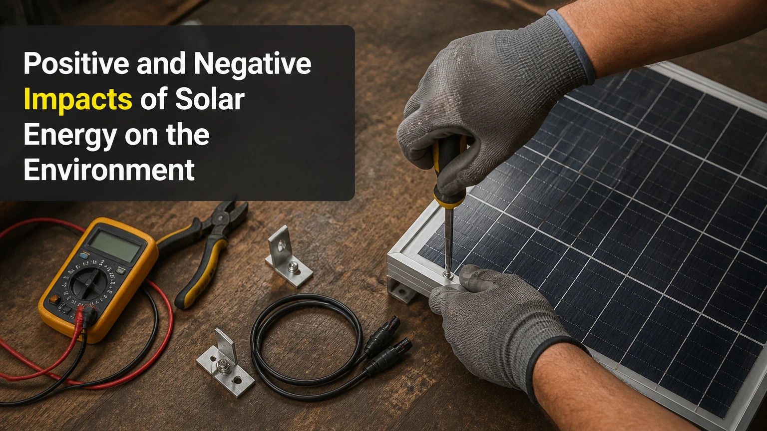 Positive and Negative Impacts of Solar Energy on the Environment