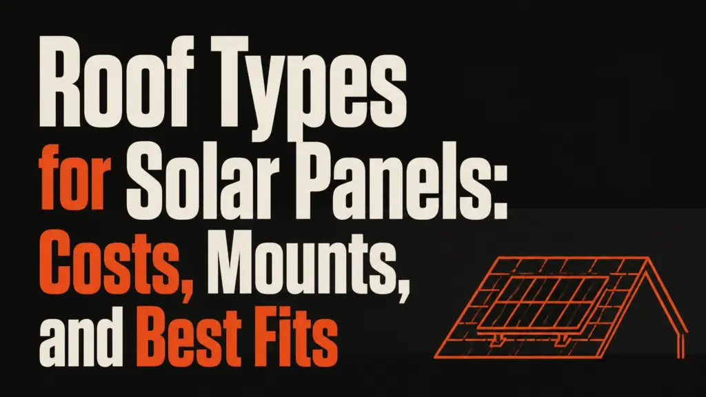 roof types for solar panels