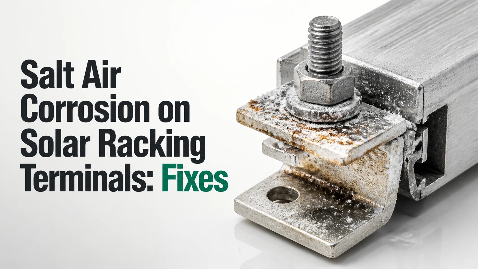 salt air corrosion on solar racking terminals