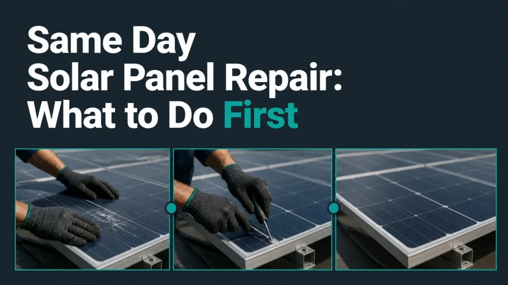 same day solar panel repair