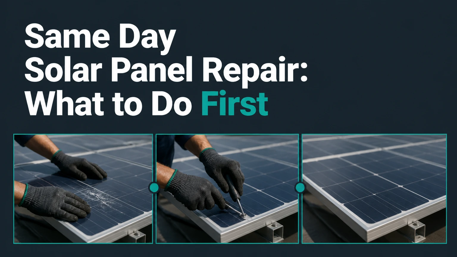 same day solar panel repair
