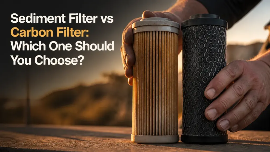 sediment filter vs carbon filter