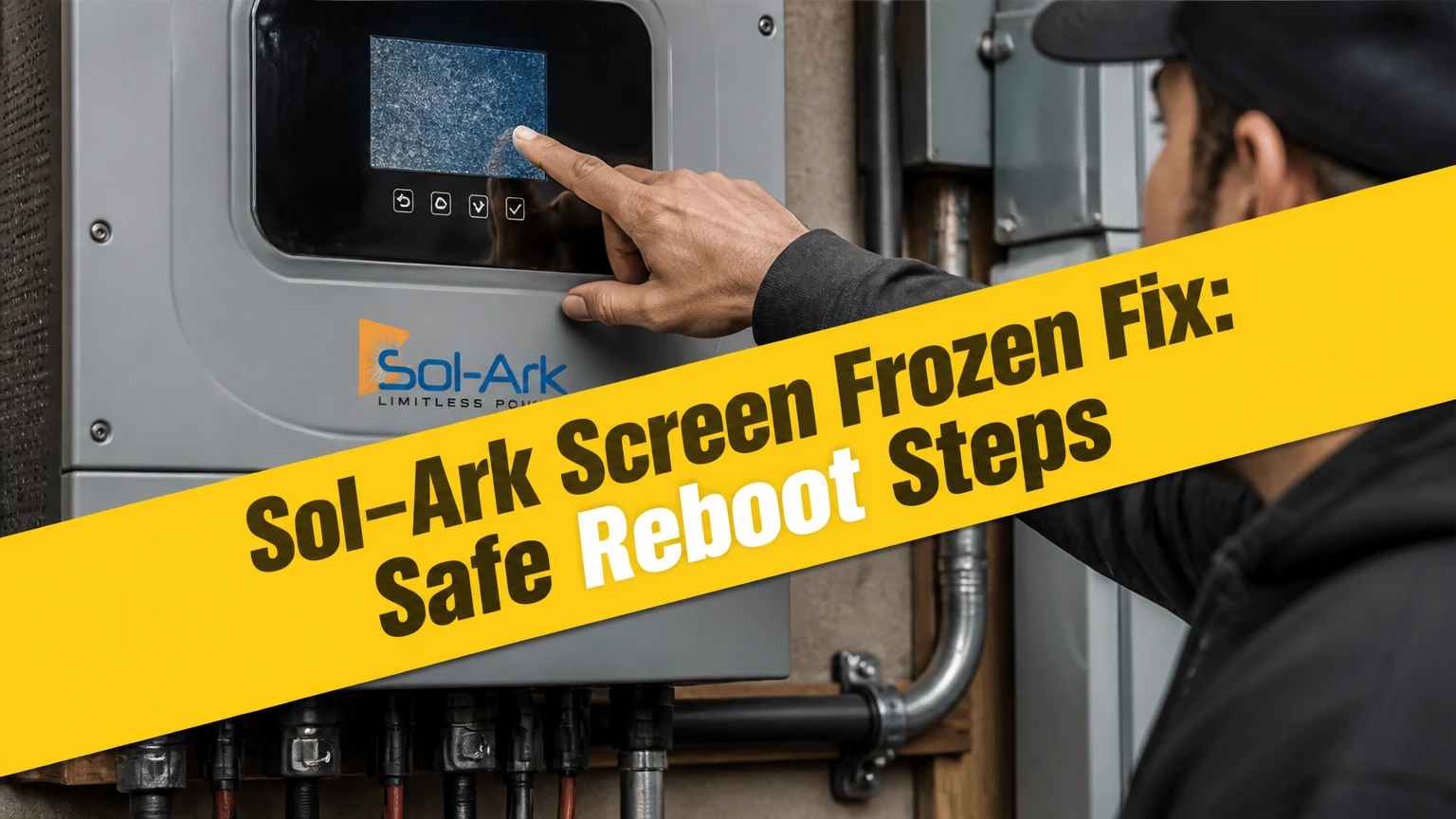 sol ark screen frozen fix