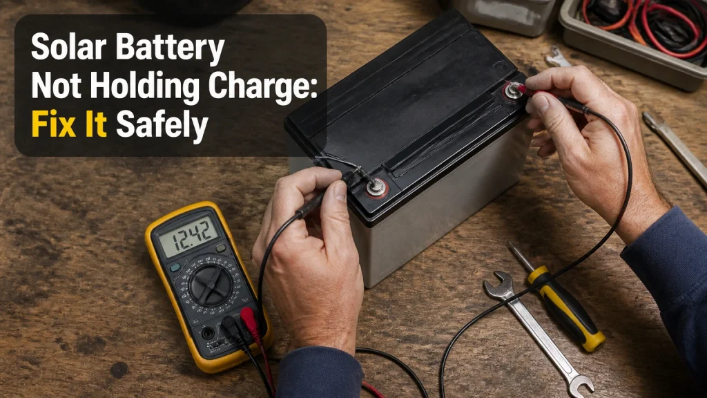 solar battery not holding charge