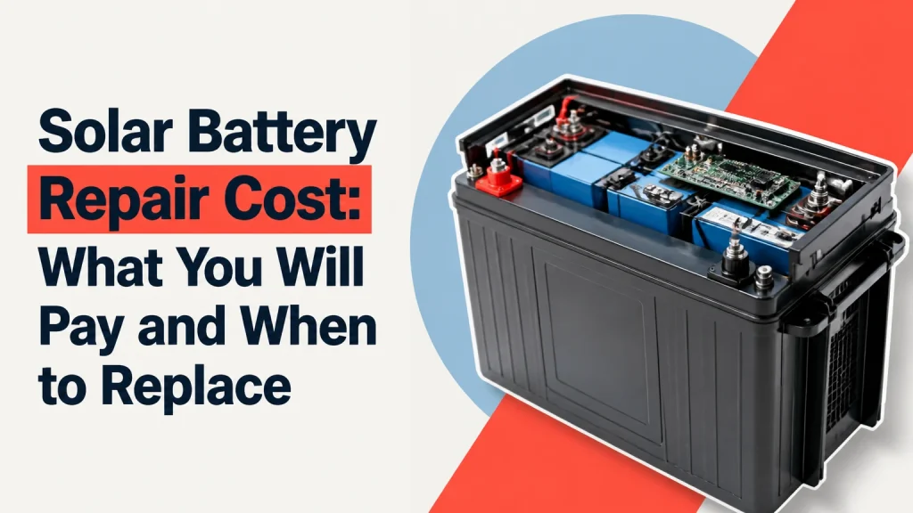 solar battery repair cost