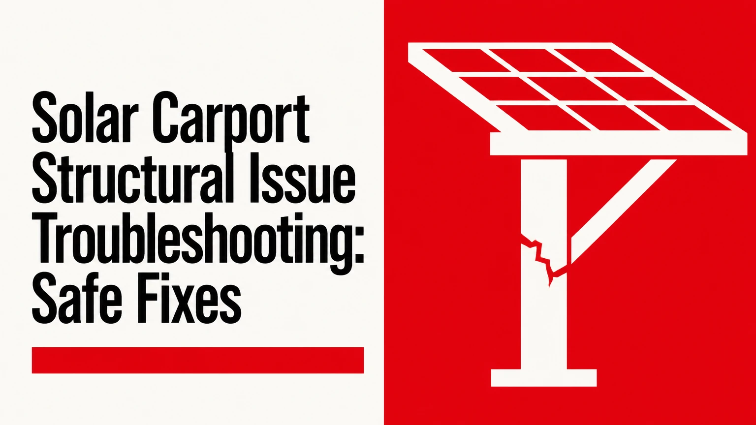 solar carport structural issue troubleshooting