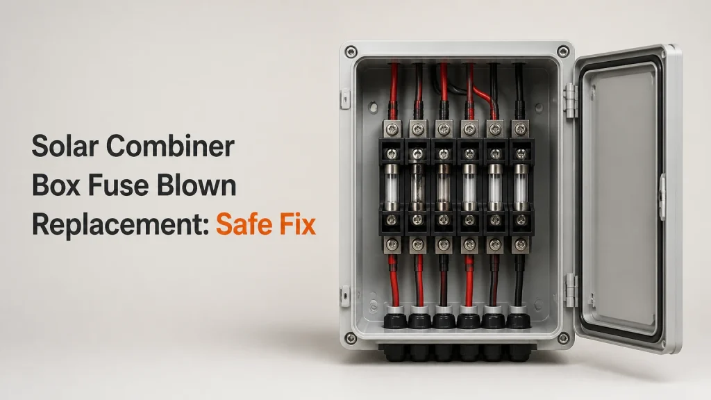 solar combiner box fuse blown replacement