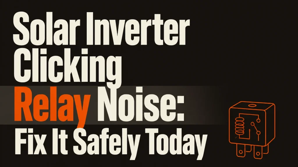 solar inverter clicking relay noise