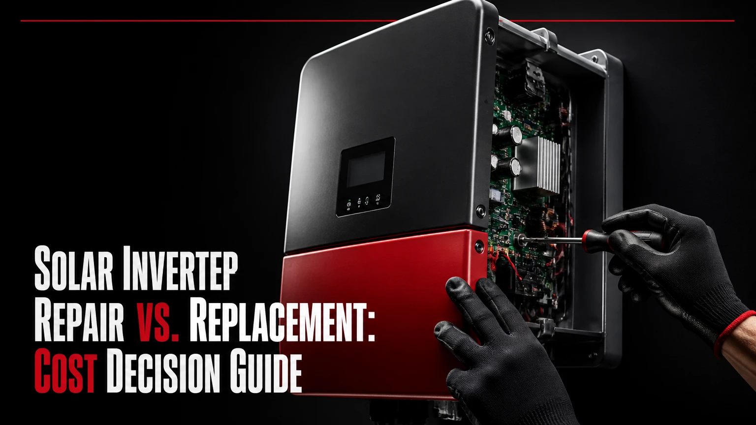cost difference between repairing and replacing a solar inverter