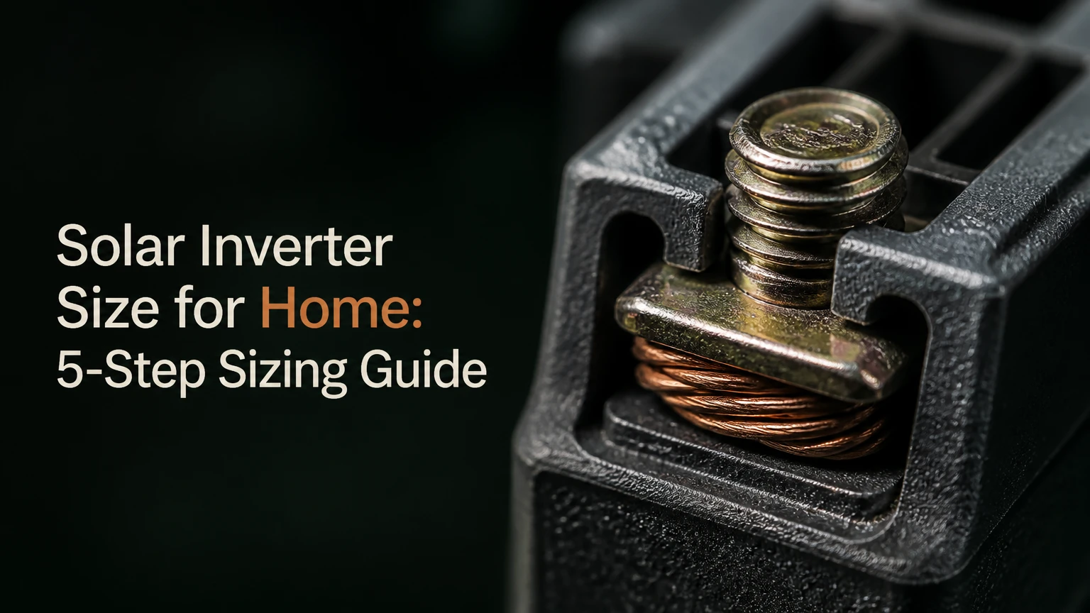 solar inverter size for home