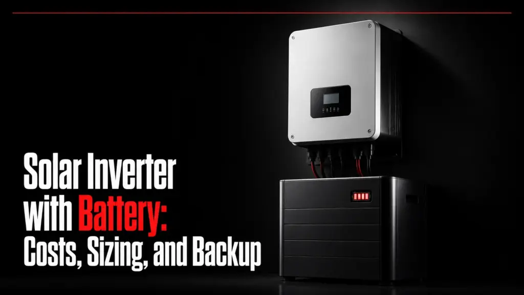 Solar Inverter with Battery: Costs, Sizing, and Backup