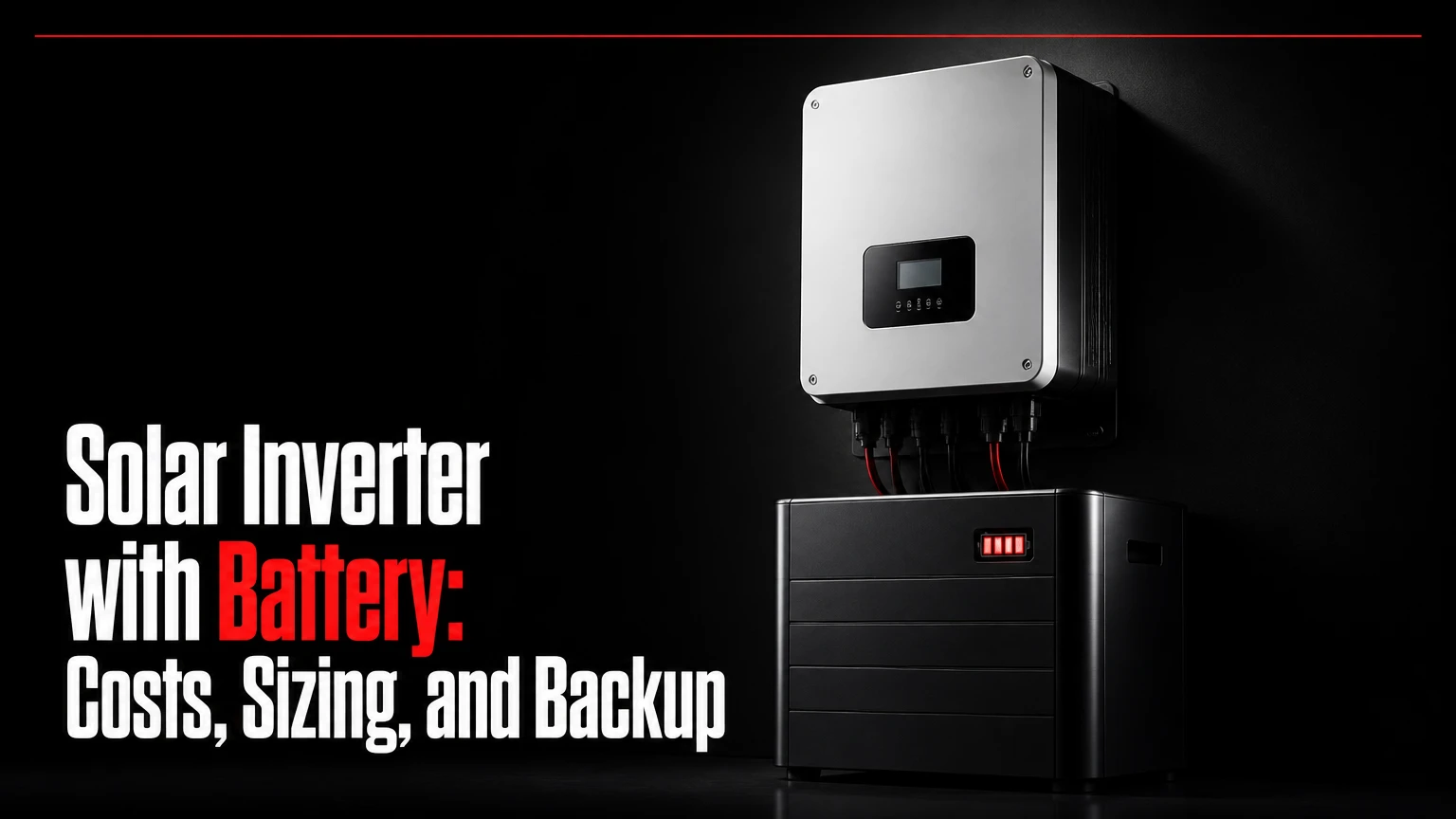 Solar Inverter with Battery: Costs, Sizing, and Backup