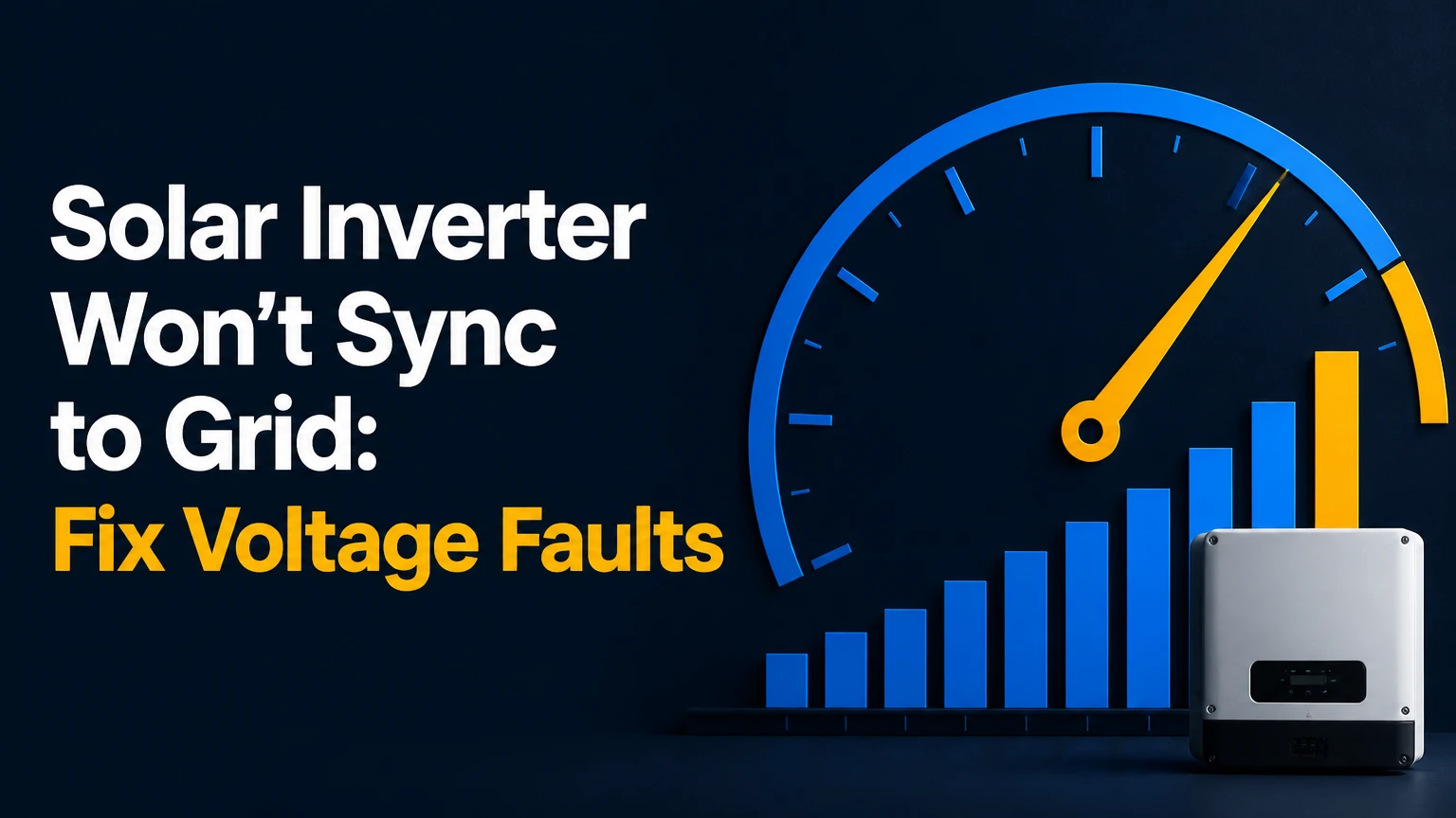 solar inverter wont sync to grid