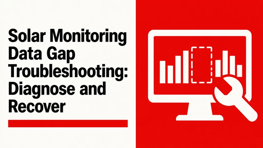 solar monitoring data gap troubleshooting