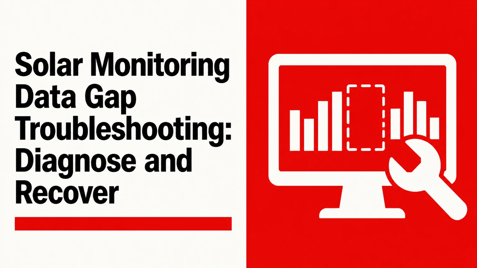 solar monitoring data gap troubleshooting