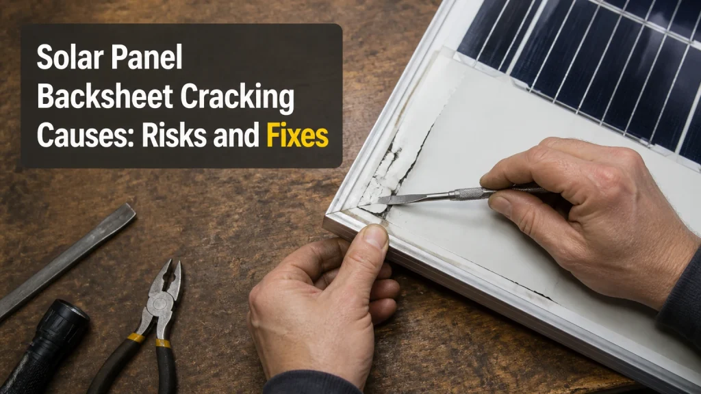 solar panel backsheet cracking causes
