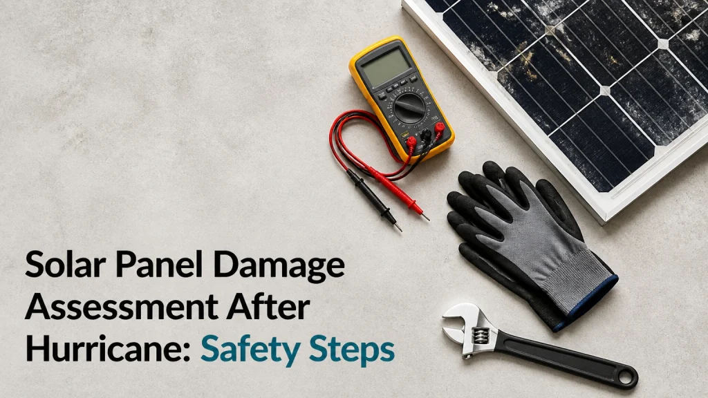 solar panel damage assessment after hurricane