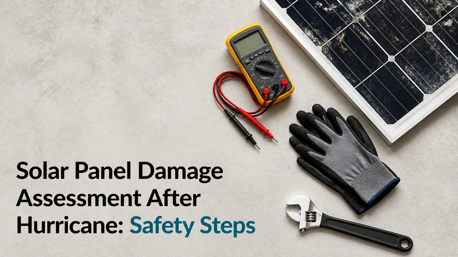 solar panel damage assessment after hurricane