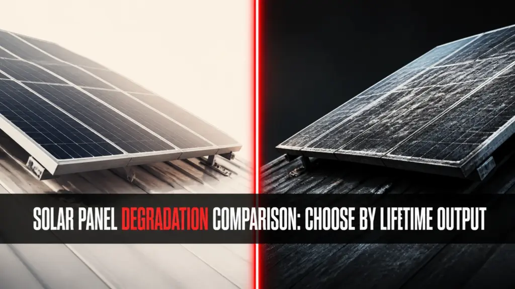 solar panel degradation comparison