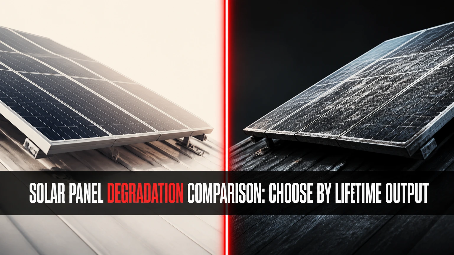 solar panel degradation comparison
