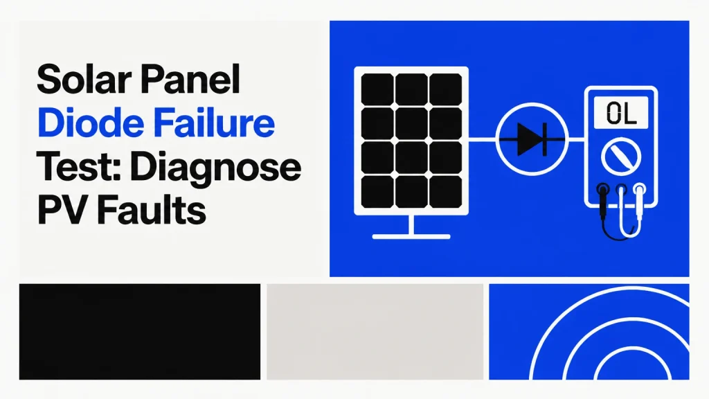 solar panel diode failure test