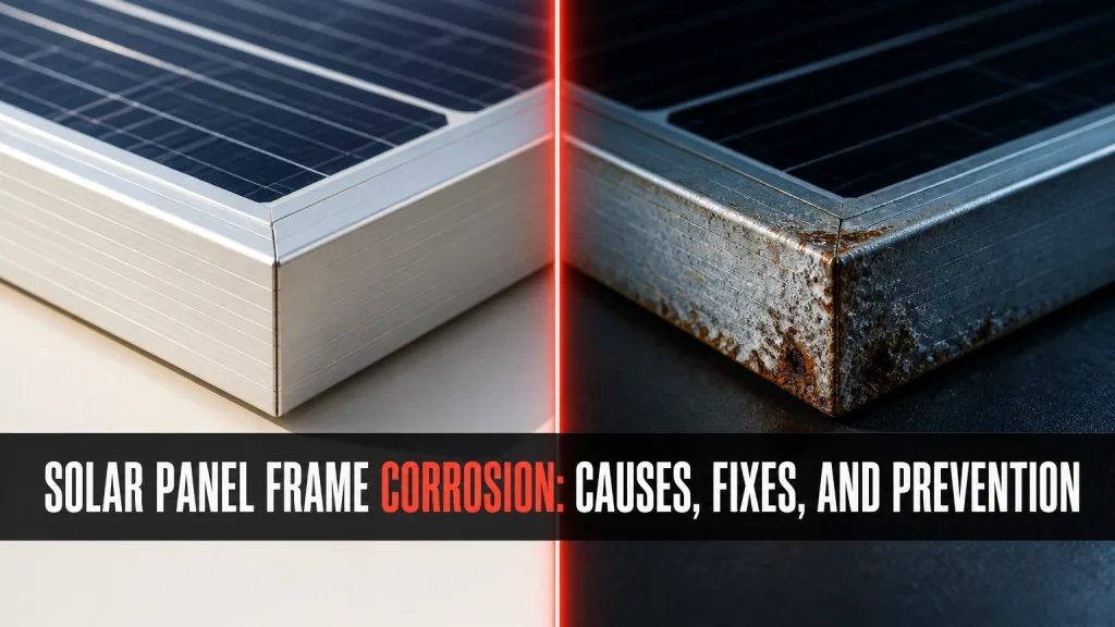 solar panel frame corrosion aluminum