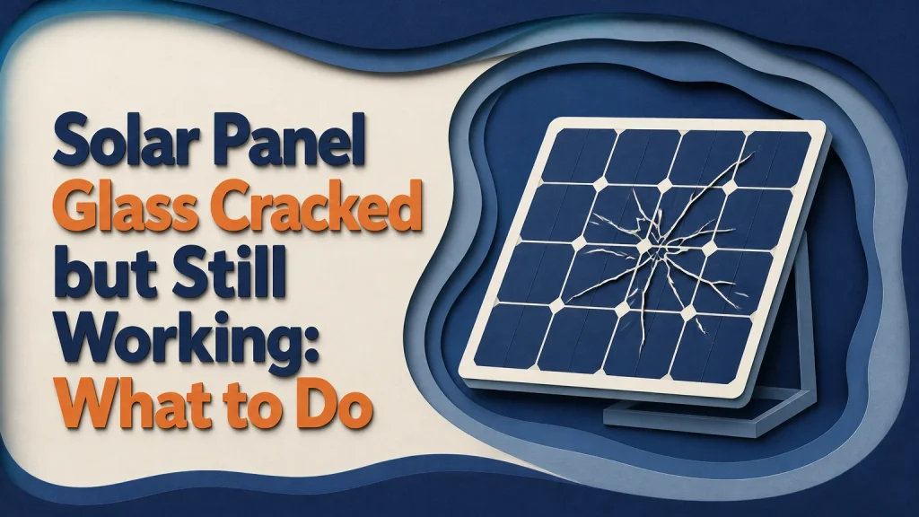 solar panel glass cracked but still working