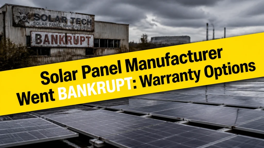 solar panel manufacturer went bankrupt warranty options
